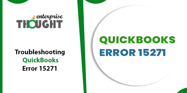 Troubleshooting QuickBooks Error 15271